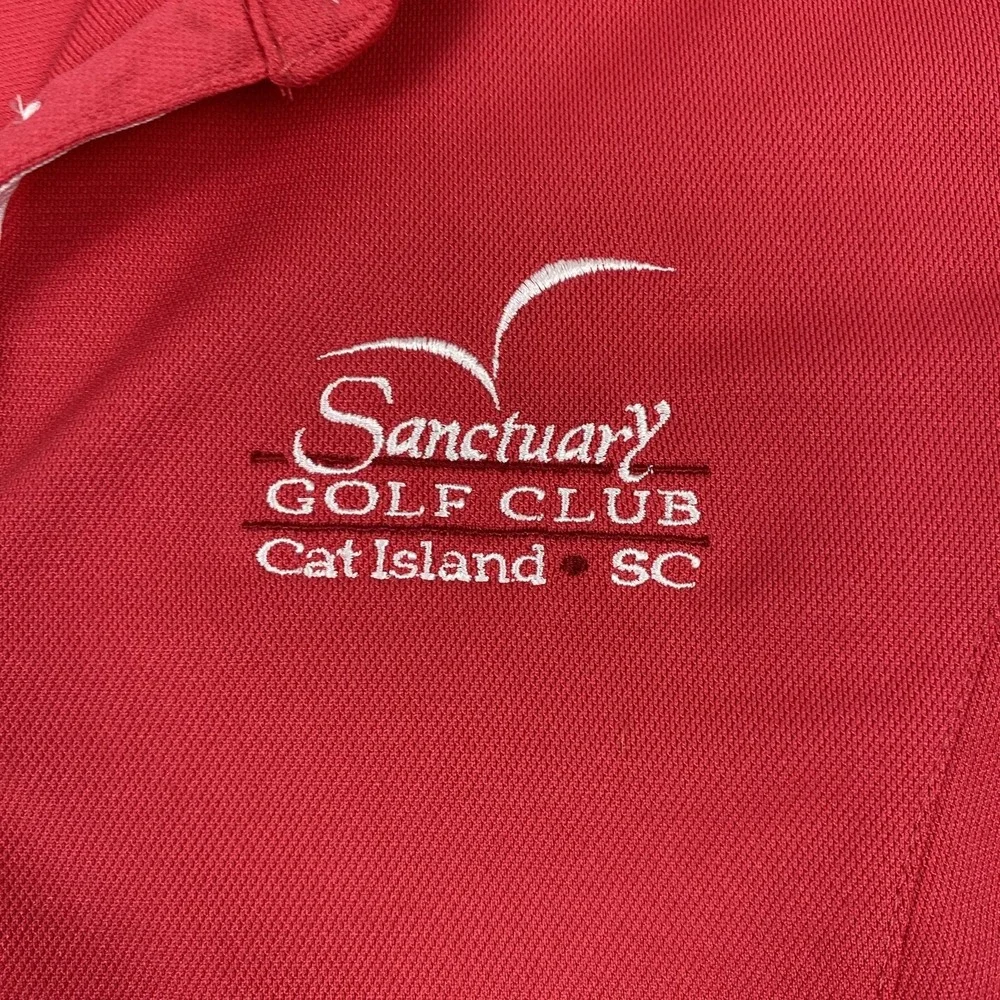 Nike Golf Polo Shirt Womens Medium Sanctuary Cat Island SC Long Sleeve Dri-Fit